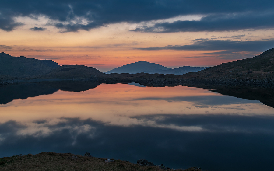 Sunrise On The Hills Of Snowdonia In Spring